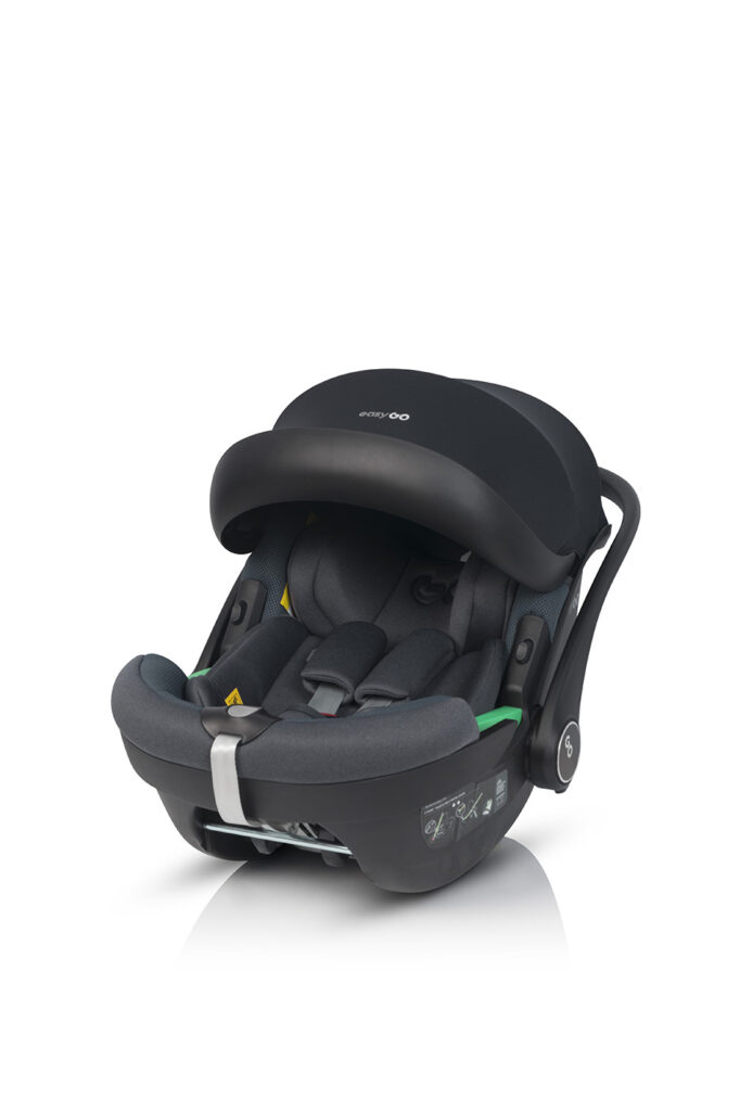 Fotelik samochodowy EASYGO BUZ PRO z obrotową bazą ISOFIX dla dzieci od 40 do 87 cm (0-13kg) ECE R129 I-SIZE